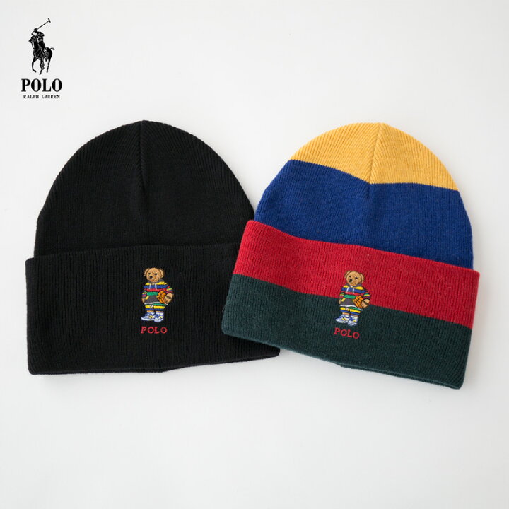 楽天市場】ポロベア ニット帽 POLO RalphLauren ポロ ラルフローレン 