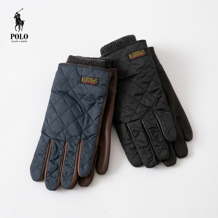 楽天市場】ポロ ラルフローレン キルティング レザー 手袋 POLO 