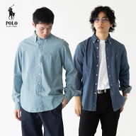 ポロ ラルフローレン POLO Ralph Lauren ボタンダウンシャツ メンズ デニム シャンブレー クラシックフィ…