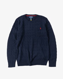 ポロ ラルフローレン ケーブル編み セーター POLO Ralph Lauren ボーイズ コットンニット レディース＆メンズ対応