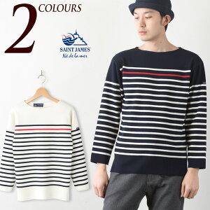 �Z���g�W�F�[���X �i���@�� �Z�[�^�[ ���b�h���C�� SAINT JAMES NAVAL SWEATER �����Y ���f�B�[�X �{�[�_�[ �j�b�g 15JL50/50 2RAY/1 �i�o��