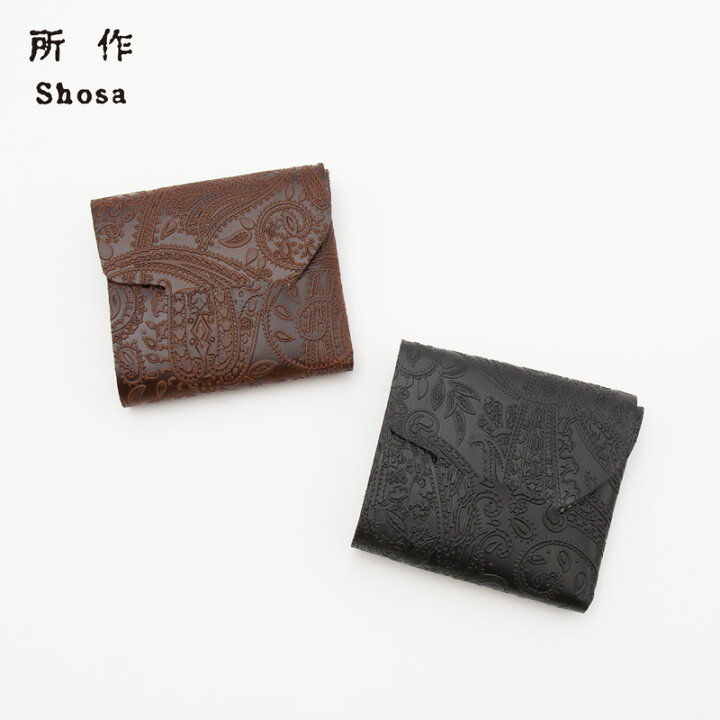 楽天市場】所作 財布 cp ウォレット 3.5 「ペイズリー」 shosa 日本製 
