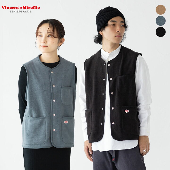 楽天市場】ヴァンソンエミレイユ フリース ベスト Vincent et Mireille 