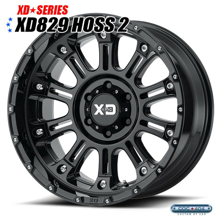 楽天市場】【20インチ 9J】KMC XD829 Hoss2（ホス2）グロスブラック 1 