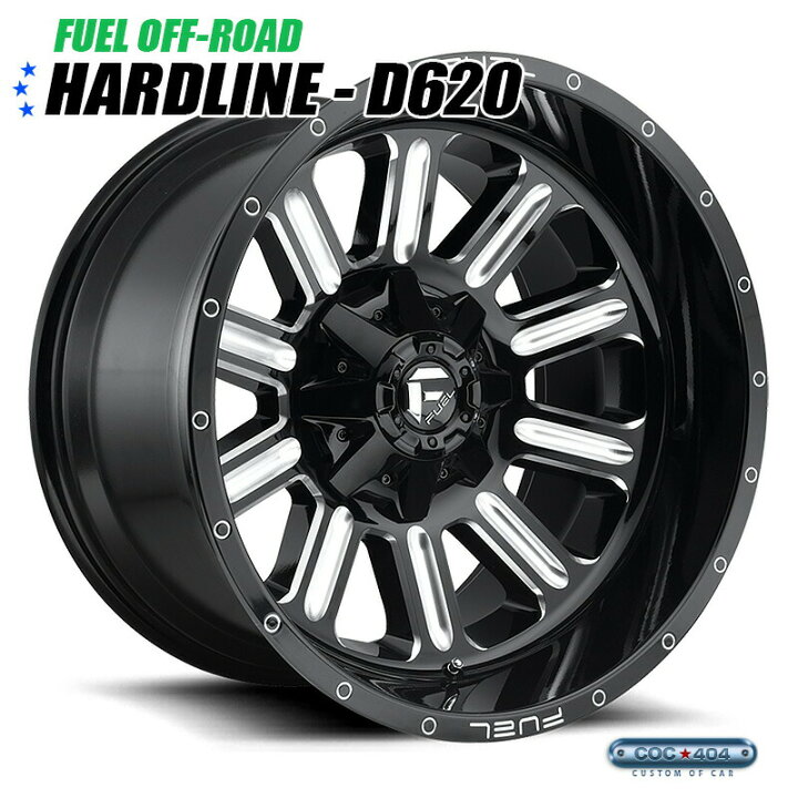 楽天市場】【20インチ 12J】Fuel Offroad D620 Hardline グロス 