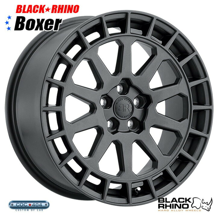 楽天市場】【17インチ8J】Black Rhino Boxer (ブラック ライノ 