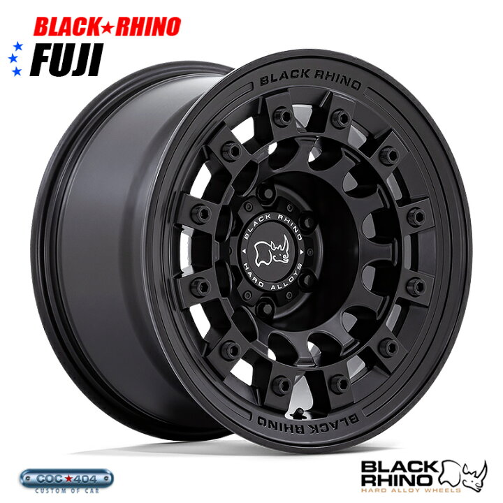 楽天市場】【17インチ8J】Black Rhino Fuji (ブラック ライノ フジ 
