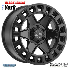 【18インチ8J】Black Rhino York (ブラック ライノ ヨーク) マットブラック 1本 フォード エクスプローラー ホンダ リッジライン など