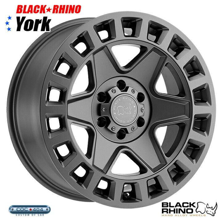楽天市場】【17インチ8J】Black Rhino York (ブラック ライノ ヨーク 
