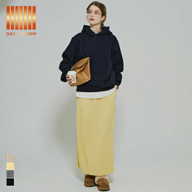 セール★1990円→1490円 【DAILY WARM】裏起毛ランダムリブロングIラインスカート レディース メール便不可 coca コカ