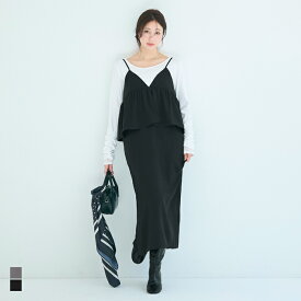 ペプラムキャミソールワンピース レディース メール便不可 coca コカ