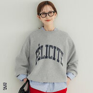 スウェットライクニット プリントトップス レディース メール便不可 coca コカ