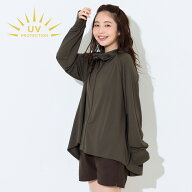 ＼タイムセール15％OFF／UVカットバックギャザーパーカー レディース メール便不可 coca コカ【田中里奈…
