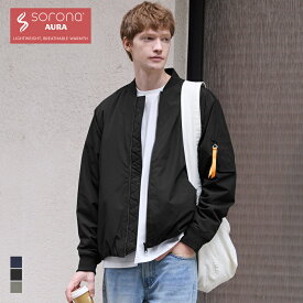 セール★4990円→3990円SORONA機能中綿MA-1 メンズ 送料無料/メール便不可 coca コカ