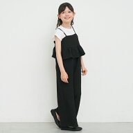 親子お揃いペプラムクロスシャーリングオールインワン キッズ メール便不可 coca コカ