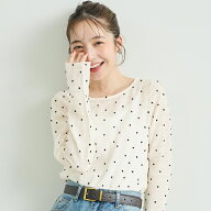 シースルードットトップス レディース メール便可 coca コカ 【高橋愛様着用】