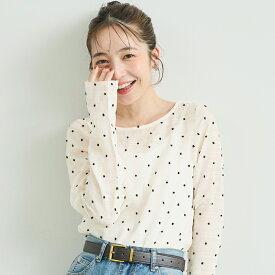 シースルードットトップス レディース メール便可 coca コカ 【高橋愛様着用】