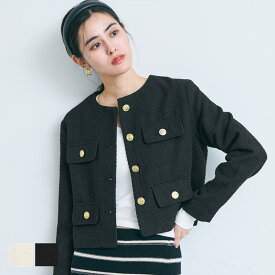 ツイード金ボタンジャケット レディース メール便不可 coca コカ