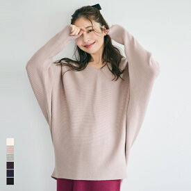 ドルマンスリーブVネックニット レディース メール便不可 coca コカ