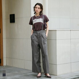 ヘリンボーンストライプ2wayサロペット レディース メール便不可 coca コカ