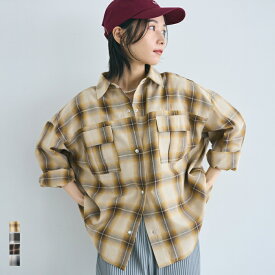 セール★2490円→1990円 チェック柄スナップボタンシャツ レディース メール便不可 coca コカ