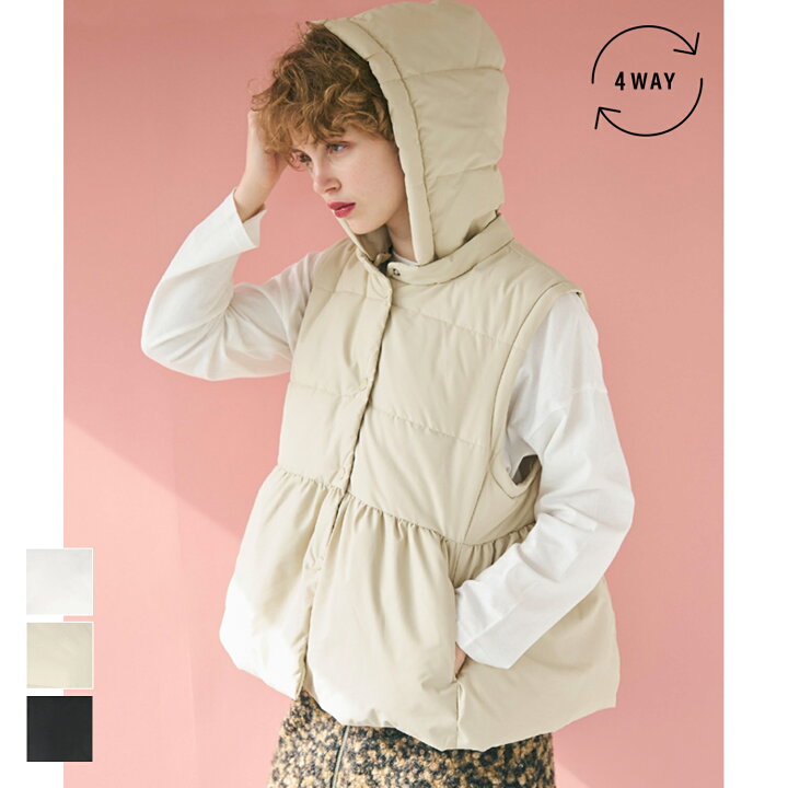 楽天市場】セール☆4990円→2990円 デタッチャブル中綿アウター 
