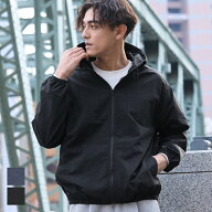 【FB26】セール★3490円→990円 ワッシャーナイロンジップアップパーカー メンズ メール便不可