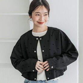 セール★2990円→1490円 フロッキードットジャケット レディース メール便不可 coca コカ