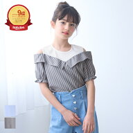 【FB26】セール★1690円→1290円タンクドッキング肩あきブラウス キッズ メール便不可 coca コカ