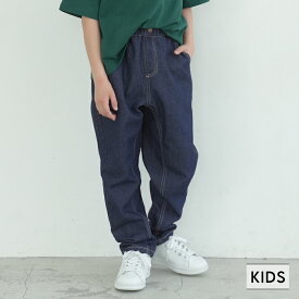 キッズ 110-140 デニム シェフパンツ ポケット ウエストゴム ロング丈 男の子 キッズオリジナル 子供服 メール便不可 coca コカ