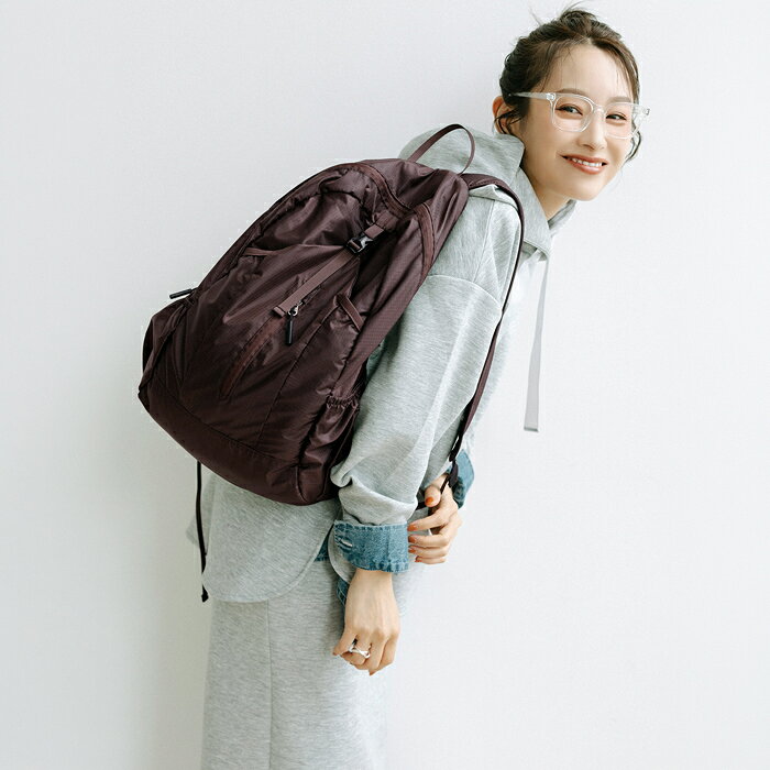 \再入荷/ポケッタブル縦ファスナーバックパック レディース メンズ メール便不可 coca コカ【高橋愛様着用】