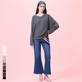 マラソン1990円→1690円★ウォッシャブル ドルマンスリーブVネックニット レディース メール便不可 coca コカ