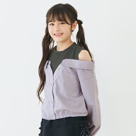 タンクドッキング肩あき長袖シャツ キッズ メール便不可 coca コカ