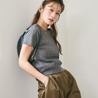ケーブルニットトップス レディース メール便不可 coca コカ【西山茉希様着用】