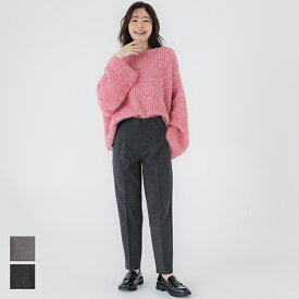 WEB限定セール★2490円→1990円ウールライクボンディングテーパードパンツ レディース メール便不可 coca コカ