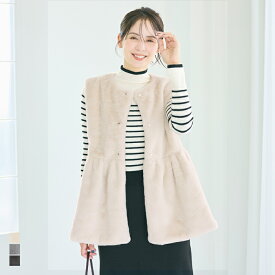 ファーペプラムベスト レディース メール便不可 coca コカ