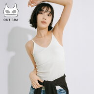 マラソン1290円→1140円★OUT BRA バックオープンVネックキャミソール レディース メール便不可 coca コカ