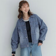 ビッグシルエットデニムジャケット レディース 送料無料/メール便不可 coca コカ