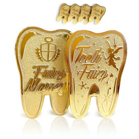 Tooth Fairy Coin ロストトゥースのキッズ用，鮮やかなフェアリーマネーのデザイン， 色あせなし | 貴重なコレクション体験 | マネー