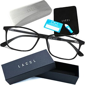 ラクル ブルーライトカット メガネ 超軽量 14グラム 伊達眼鏡 メンズ レディース クリアレンズ 度なし 001