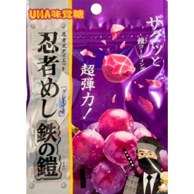 送料無料【忍者めし 鉄の鎧・グレープ味 】UHA　味覚糖 忍者めし 鉄の鎧　グレープ味 　ぐみ　期間限定品