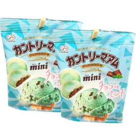 2個セット【カントリーマアム】FUJIYA　不二家　チョコミント　チョコチップクッキー　ミニ
