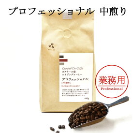 コーヒー豆　450g プロフェッショナル　中煎り　業務用 珈琲 エイジングコーヒー こだわり コクテール堂