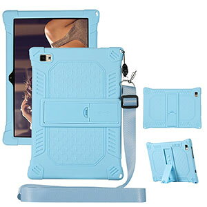 Blackview Oscal Pad10 10.1�C���` �P�[�X �^�u���b�g �V���R�� �\�t�g�J�o�[ �X�^���h�@�\ �ϏՌ� �P�[�X �y�� �l�����G�A�N�b�V�����\�� �V�����_�[�X�g���b�v �l�b�N�X�g���b�v �����₷�� �N��