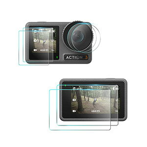DJI Osmo Action 3 IX ANV3 ʕی KXtB KX 0.26mm 2.5D HD Tempered Film ߗ ^ dx9H CAh~ Uh~ z ANVJ Yی + tی 