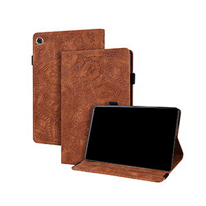 Lenovo Tab M10 Plus 3rd Gen 10.61�C���` TB-125F/TB-128F ZAAM0094JP/ZAAN0121JP ���m�{ PU���U�[ ������� �����₷�� ����h�~ �X�^���h�@�\ �J�[�h���[ �Ў葀��⏕�x���g �J�b�R���� �蒠�^�J�o�[ �������� 