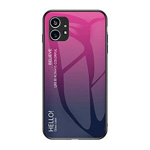 Nothing Phone (1) �i�b�V���O �t�H�� (1) �X�}�[�g�t�H�� �P�[�X �J���t�� �O���f�[�V���� TPU&PC �w�ʋ����K���X ���� CASE �ϏՌ� �����������ӂ� ������� �Ռ��ɋ��� �J�b�R���� �N�₩�� ���� 