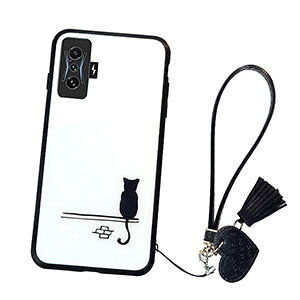 �������� Xiaomi POCO F4 GT 5G �V���I�~ �P�[�X �X�}�[�g�t�H�� �ی�P�[�X ���� ����p�^�[�� CASE �ϏՌ� �w�ʋ����K���X �X�g���b�v�t�� �V���v���ŃI�V�����Ɏd�オ��܂��� �����������ӂ�