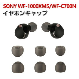 SONY ソニー WF-1000XM5 Sony WF-C700N イヤホンキャップ イヤーピース シリコン イヤホンパッド ワイヤレスイヤホンカバー シンプル 柔らかい おしゃれ 装着簡単 6セット (L+S+Mサイズ) 合計12枚入 ソフト パッド CASE アクセサリー おすすめ