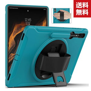  Samsung Galaxy Tab S8 Ultra 14.6^C` (2022f) ^ubgP[X  CASE 360°]X^h y ₷ ق肩 ϏՌ Jt  یP[X 2d\ PC&